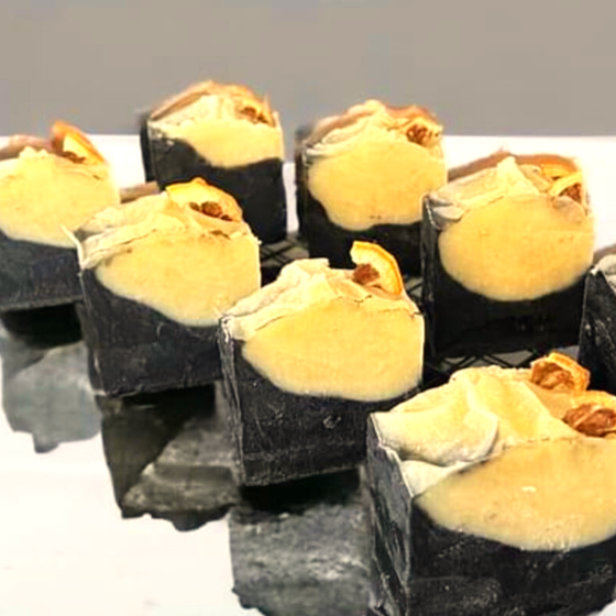 Tea Tree Lemon Layered Charcoal Soap image
